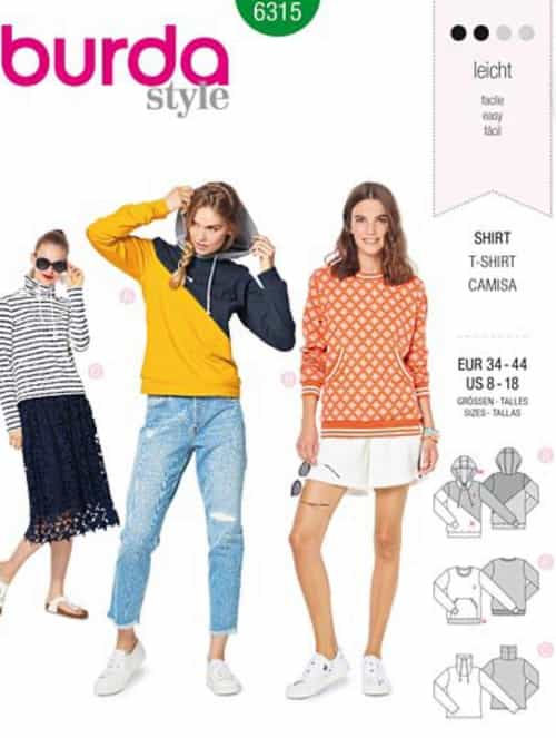 Sweatshirt burda 6315 Kopie Sweatshirt burda 6315 Kopie